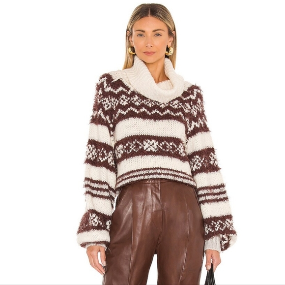 Free People Sweaters - NWT Free People Check Me Out Sweater in Winter Fog Size Large